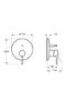 Minimax S A42210 Built-In Bathroom Faucet Surface Mounted Chrome - 2
