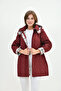 Transitional Quilted Women's Coats Plus Size Hooded Pack of Plaid - Slim Fit - 6