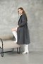 Balon Kol Cuffed Belted Bib Dark Gray