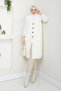 Women's Pocketed Button Closure Knitwear Vest - 3