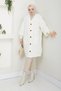 Women's Balloon Sleeve Knitted Pocket Knitwear Cardigan - 2