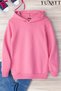 Children's Unprinted Hooded Pocketless Sweatshirt