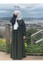 Women's Hijab Robe Ferace Medina Silk Khaki