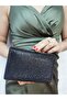 Soave Collection Women's Evening Dress Stone Black Shiny Chain Wedding Night Party Bag - 3