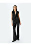 Slim Fit Pocketed Extra Long Spanish Leg Fabric Trousers