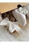 Baby Girl Scalloped Booties / Newborn Gift / Ecru Mevlüt Booties with Headband - 4