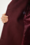 Double-Breasted Collar Cashmere Coat Bordo Ldp0029 - 3