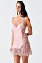 Image 4200 Powder Color Satin Nightgown Set of 2 - 6