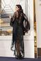 İmaj 5200 Black Color Satin Lace Asymmetrical 2-Piece Nightgown Set - 2