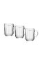 RF9971 3 Pcs Glass Tumbler with Handle | 210 ML