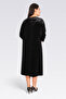 40254 Black Casual Cut Stylish Velour Dress - 3