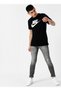 Men's Black T-Shirt Ar5004-010 m Nsw Tee Icon Futura(Cotton) - 3