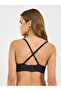 Padded Wired Front Hook & Eye Closure Balconette Bra - 6