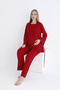 Short Sleeve Suitable for Breastfeeding Maternity and Maternity Pajamas Set with Ruffle Detail - 3