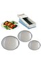 Stainless Steel Stuffed - 20-22-24 cm Pizza Tray and Leaf Wrapping Machine with Gift - 2