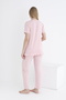 Short Sleeve Suitable for Breastfeeding Maternity and Maternity Pajamas Set with Ruffle Detail - 6