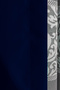 Dark Blue Blackout Curtain with Folding (1X3) Folding Background Curtain Single Panel V22 - 5