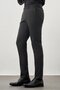 Men's Dark Anthracite Slim Fit Trousers with Flexible Side Pockets 1003245209 - 3