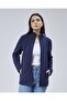 Mooncover Unisex Italian Fleece Zippered Pocket Sweatshirt – Navy Blue - 7
