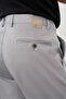 Men's Gray Cotton Comfort Fit Chino Trousers with Side Pockets 1003245169 - 5