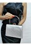 Soave Collection Women's Evening Dress Snake Silver Shiny Chain Wedding Night Party Bag