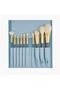 10-Piece Modern Design Makeup Brush Set with Leather Bag Super Soft Casual-Professional Set - 2