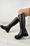 Kafkaslar Flat Sole Genuine Leather Women's Orthopedic Boots