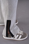 Maternity and Maternity Neck and Leg Stripe Soft Fabric Long Sleeve Tracksuit Set - 6