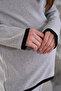 Maternity and Maternity Neck and Leg Stripe Soft Fabric Long Sleeve Tracksuit Set - 7
