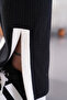 Maternity and Maternity Neck and Leg Stripe Soft Fabric Long Sleeve Tracksuit Set - 7