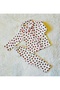 3-Piece Blanket Twill Fabric Strawberry Patterned Baby Girl Children's Bottom Top Pajama Set - 3
