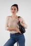 Vegan Leather Shoulder Bag with Adjustable Strap Soft Texture - 4