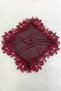 Burgundy Bride Groom Handkerchief, Halay Handkerchief, Sequin Beaded, Wedding Henna Circumcision Promise Engagement - 6