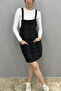Women's Strappy Pocket Salopet Black-Smoked Plaid