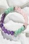 Natural Stone Self-Confidence Bracelet 8 mm (Amethyst - Amazonite - Pink Quartz) - 3