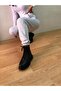 Women's Winter Thick Fleece-Lined High-Waisted Basic Jogger Sweatpants with Elastic Cuffs - 3
