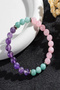 Natural Stone Self-Confidence Bracelet 8 mm (Amethyst - Amazonite - Pink Quartz) - 2