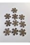 Christmas Snow Ornament Wooden Mdf 10PCS Magnet, Keychain, Paintable 8 cm diameter - 2