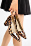 Women's 6.5 cm Closed Leopard Heels Black Comfortable and Full Fit