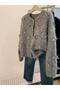 Gray Soft Knitwear Women's Princess Cardigan with Bow Ribbon Detail - 2