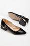Women's 3 cm Low Heels Black Comfortable and Full Mold - 4