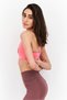 Women Brand Logo Lightly Padded Sports Bra, Sunset Pink - 3