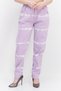 Women Straight Leg Regular Fit Tie Dye Denim Jeans, Purple
