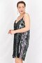 Women Sequin Mini Dress, Black - 4