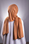 Gold Plain Classic Shawl Viscose Fabric Lycra Combed Cotton 202101_03 - 5