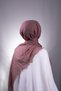 Dusty Rose Plain Classic Shawl Wrapped Shawl 202104_18 - 4