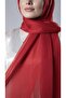 Red Plain Classic Shawl Chiffon Fabric Janjan Evening Dress 202108_31 - 2