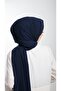 Navy Blue Plain Classic Shawl Medina Silk Simple 202103_02 - 4