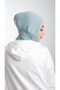 Green Practical Ready-made Interlocking Hijab Bonnet Sandy Fabric Sports Hijab 2113_32 - 2