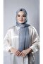 Anthracite Plain Classic Shawl Chiffon Fabric Janjan Evening Dress 202108_25